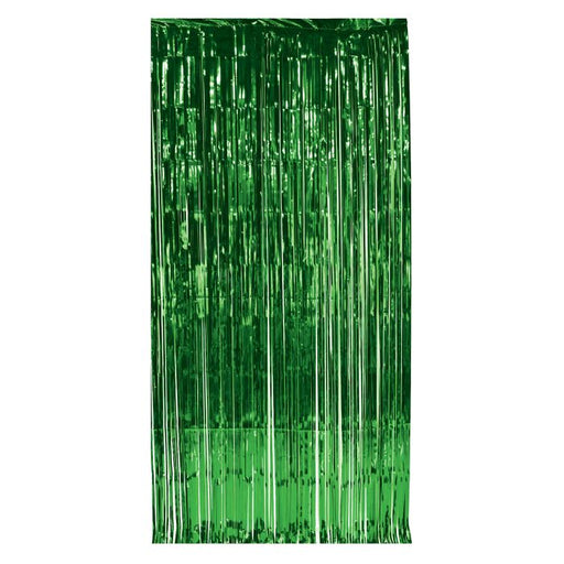 Green Metallic Curtain 3'x 8.3' | 1 ct