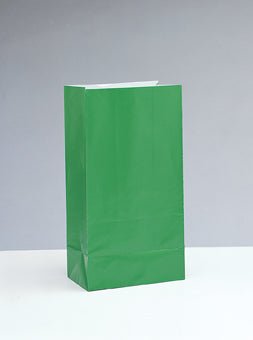 Green Paper Bag - Party Supplies