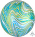 Green/Blue Marblez Orbz Balloon 15" | 1ct - Zurchers