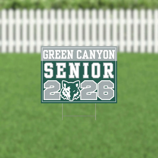 Green Canyon UT 2026 Senior Yard Sign | 1ct - Zurchers