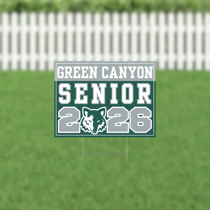 Green Canyon UT 2026 Senior Yard Sign | 1ct - Zurchers