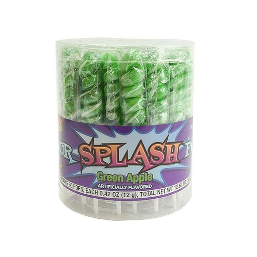 Green Color Splash Green Apple Lollipops | 30ct - Zurchers