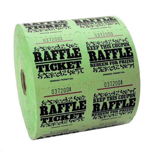 Green Raffle Ticket | 1000 ct - Zurchers