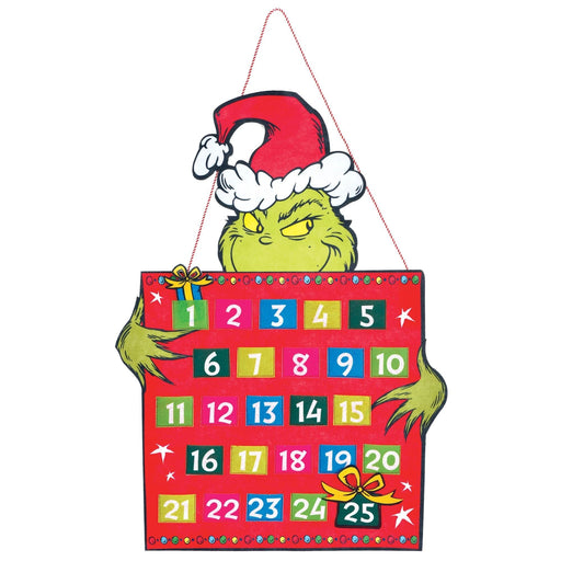 Grinch Christmas Countdown Calendar - 26" x 18.5" | 1 ct. - Zurchers