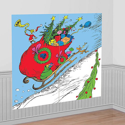 Grinch Scene Setter Backdrop | 2pcs - Zurchers