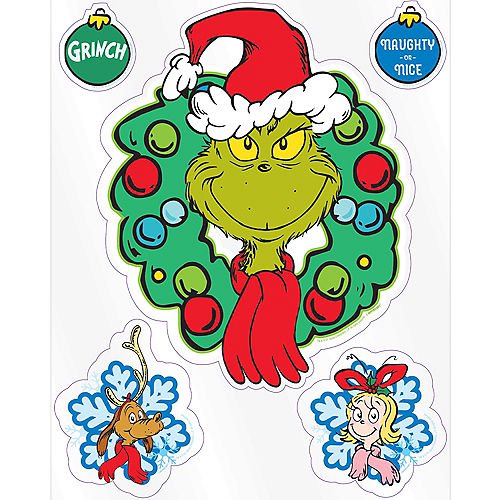 Grinch Window Decorations | 5pcs - Zurchers