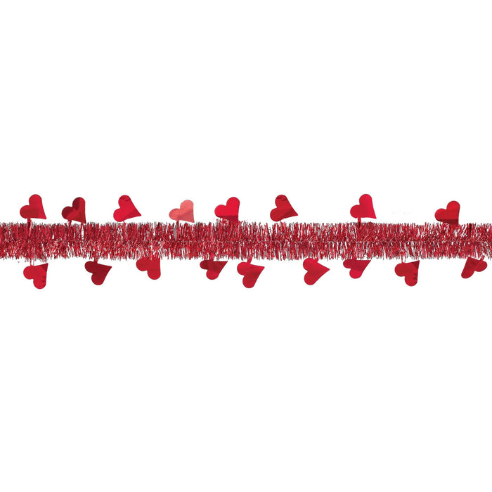 Valentine's Day Tinsel Garland 9' | 1ct