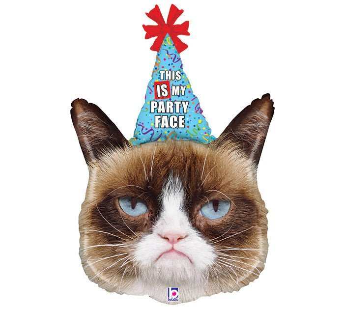 Grumpy Cat Birthday Supershape Mylar Balloon 36" | 1 ct - Zurchers
