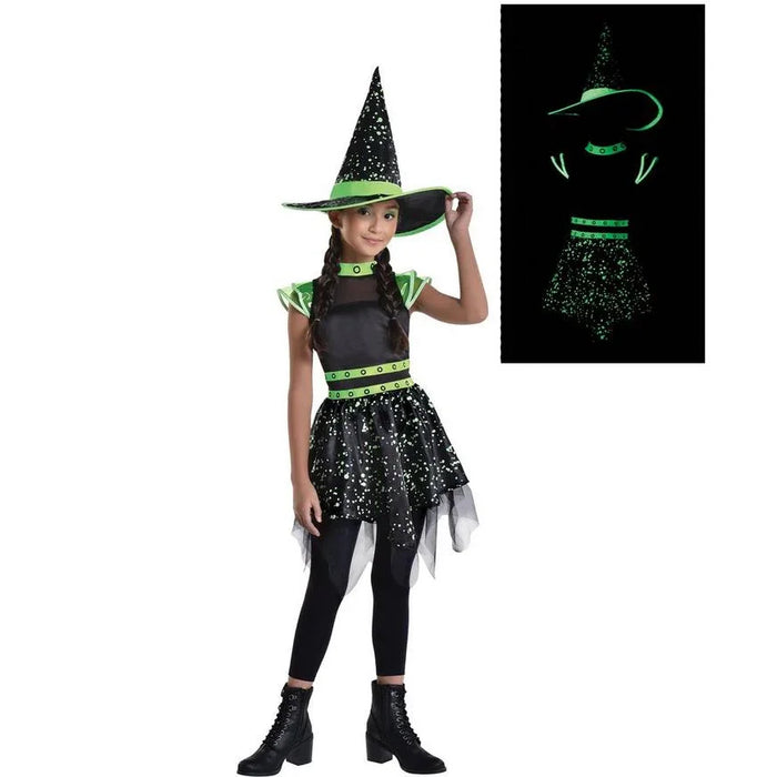 Kids' Midnight Witch Glow - in - the - Dark Costume | 1 ct - Zurchers