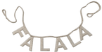 Handmade Cotton Blend Braided Garland with Sequins "FALALA" | 1ct - Zurchers