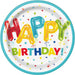 8ct 9in Happy Birthday Balloon Plates
