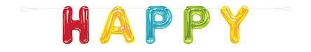 9ft Happy Birthday Paper Banner