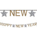 Happy New Year Glitter Banner | 1ct - Zurchers