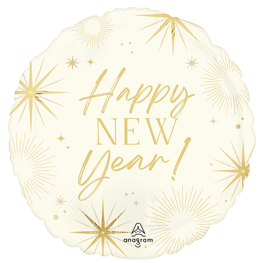 Happy New Year Golden Soiree Mylar 18" | 1ct - Zurchers