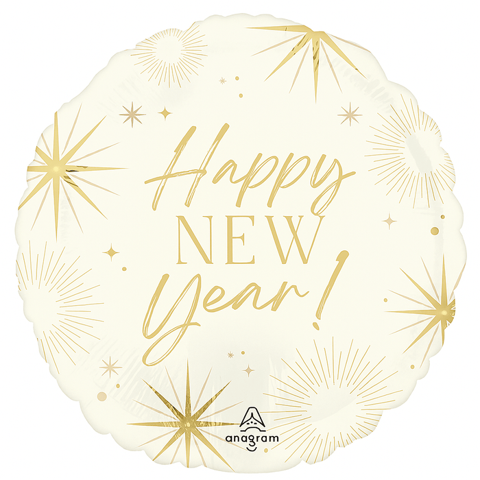 Happy New Year Golden Soiree Mylar 18" | 1ct - Zurchers