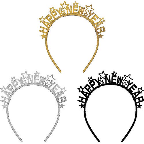Happy New Year Plastic Headband | 1ct - Zurchers
