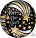 Happy New Year Shooting Stars Orbz Mylar Balloon 16" | 1ct - Zurchers