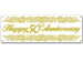 Happy 50th Anniversary Gold Banner, 21'' x 5' | 1 ct - Zurchers
