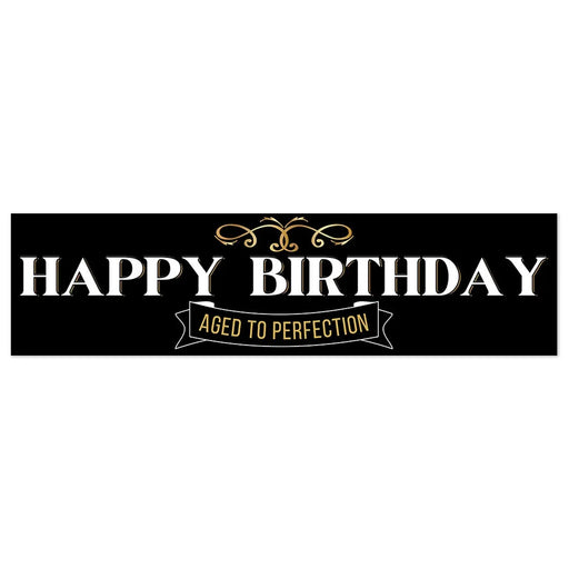 Happy Birthday Aged To Perfection To - Go Banner 50" x 13" | 1ct - Zurchers