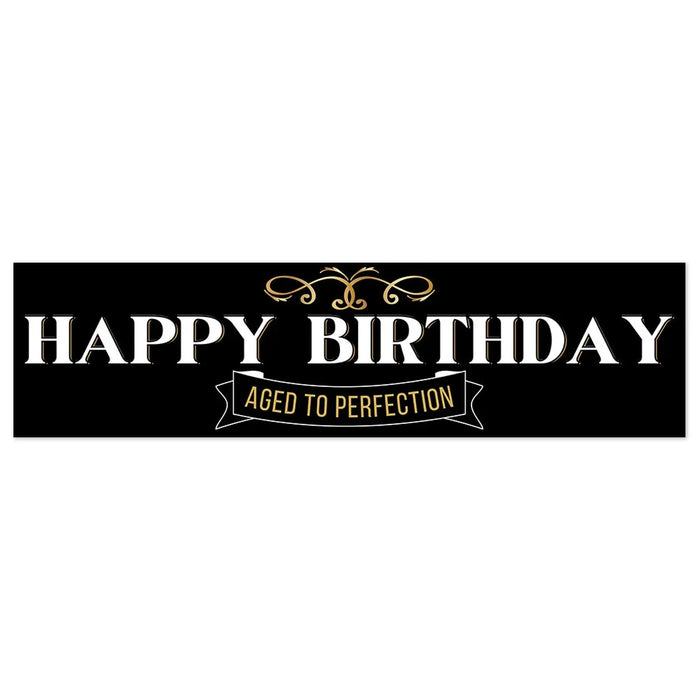Happy Birthday Aged To Perfection To - Go Banner 50" x 13" | 1ct - Zurchers