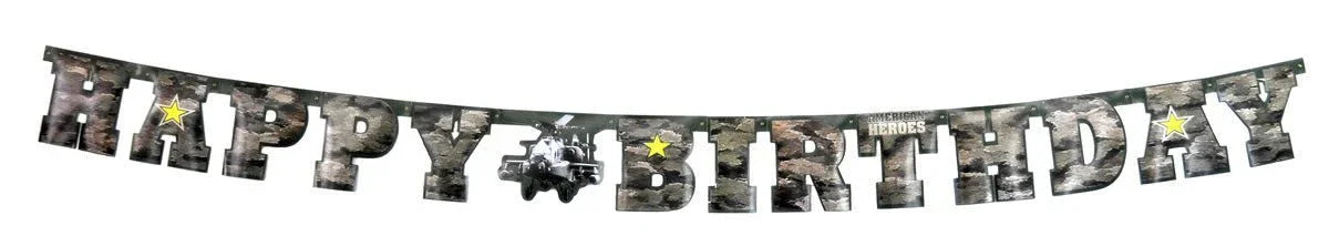 Happy Birthday American Heroes Banner | 1 ct - Zurchers