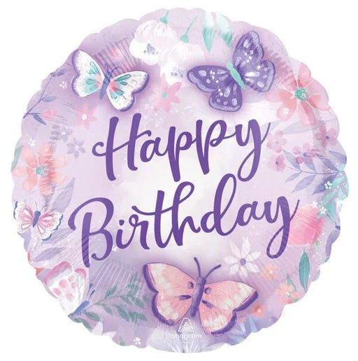 Happy Birthday Flutters Mylar Balloon 18" | 1 ct - Zurchers