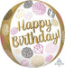 Happy Birthday Gemz Orbz Balloon 15in | 1ct - Zurchers
