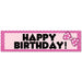 Happy Birthday Girl Mouse To - Go Banner 50" x 13" | 1ct - Zurchers