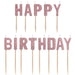Happy Birthday Glitter Blush Toothpick Candle Set | 13ct - Zurchers