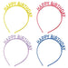 Happy Birthday Glitter Headbands 6" | 4ct - Zurchers