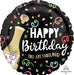 Happy Birthday Gold Bubbly Mylar Balloon, 18" | 1 ct - Zurchers