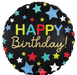 Happy Birthday Stars Satin Mylar Balloon - 18" | 1 ct. - Zurchers