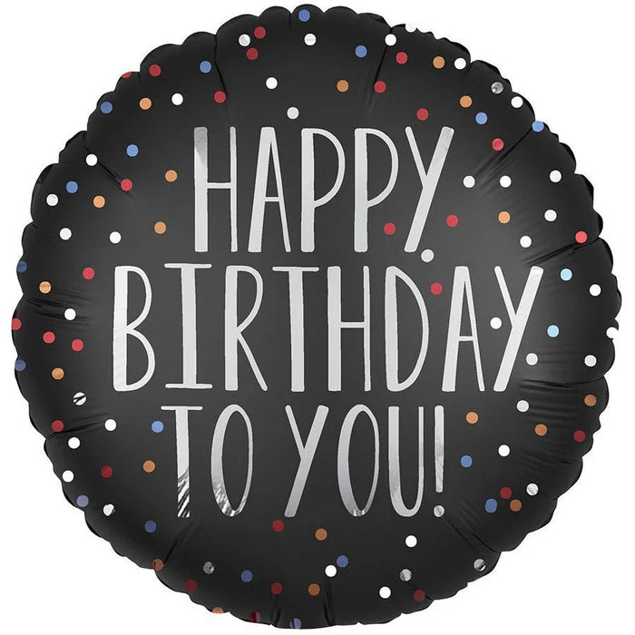 Happy Birthday To You Confetti Mylar Balloon 18" | 1ct. - Zurchers