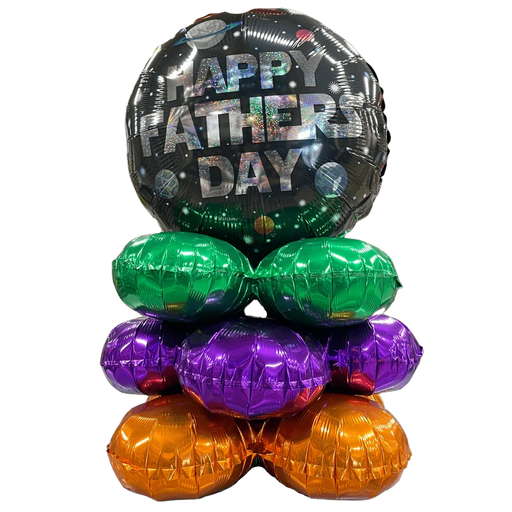 Happy Fathers Day Galactic Mini Balloon Bouquet | 1 ct - Zurchers