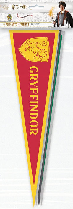 4ct Pennants Fabric Harry Potter - Party Supplies
