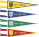 4ct Pennants Fabric Harry Potter - Party Supplies