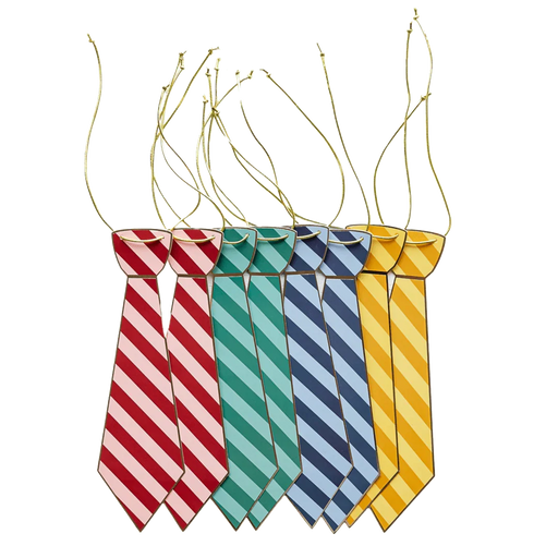 Harry Potter X Bonjour Fête House Pride Multicolor Hogwarts Ties 10" | 8 Ct - Zurchers