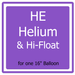 Helium & Hi - Float 16" | 1ct - Zurchers