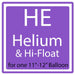 Helium & Hi - Float 11" - 12" | 1ct - Zurchers