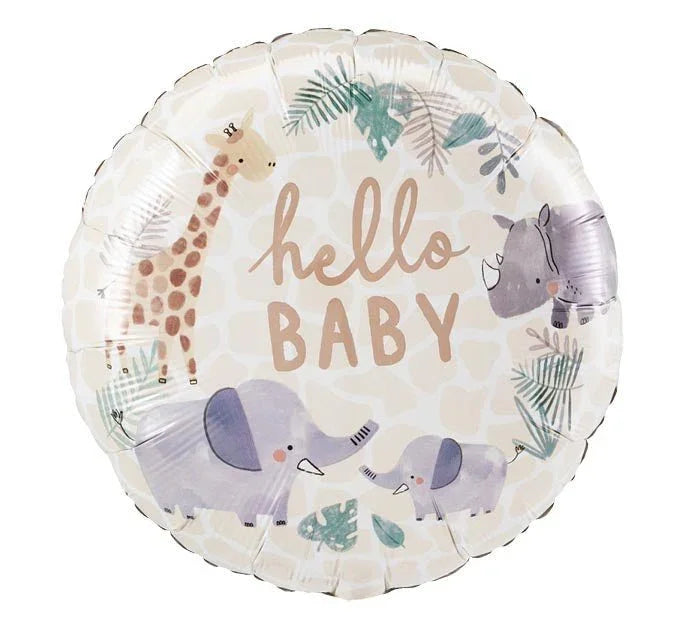 Soft Jungle Hello Baby Mylar Balloon 17" | 1ct - Zurchers