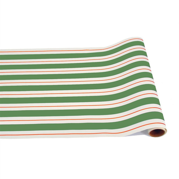 Hester & Cook Green & Red Awning Stripe Runner 20"W x 25'L | 1Roll - Zurchers