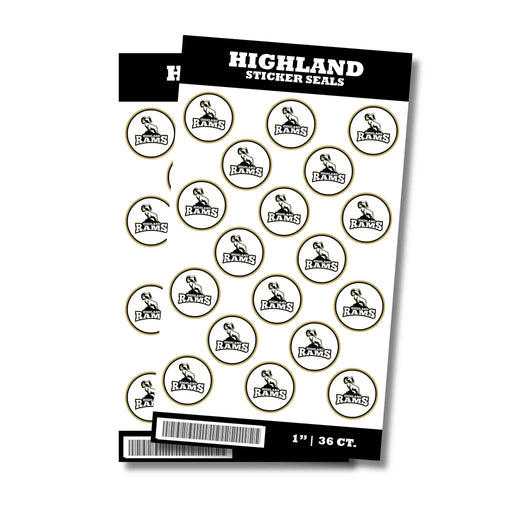Highland High School Sticker Seal 1" | 36 ct - Zurchers