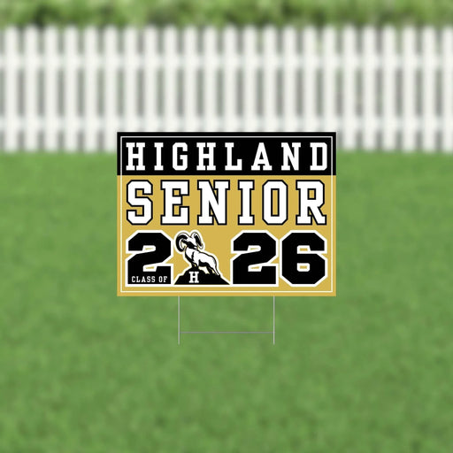 Highland UT 2026 Senior Yard Sign | 1ct - Zurchers