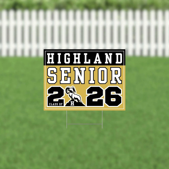Highland UT 2026 Senior Yard Sign | 1ct - Zurchers