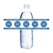 Clear water bottles with Hillcrest Hornets branding on a white background