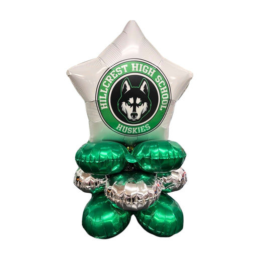 Hillcrest UT High School Air-filled Balloon Quad 17" | 1ct