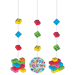 Block Bash Hanging Decorations | 3 ct - Zurchers