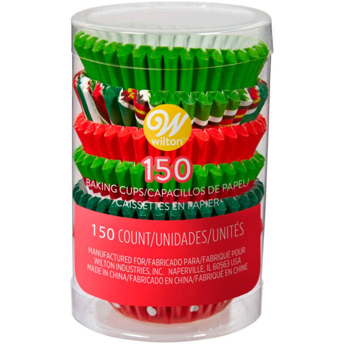 Holiday Red and Green Mini Cupcake Liners | 150 ct - Zurchers