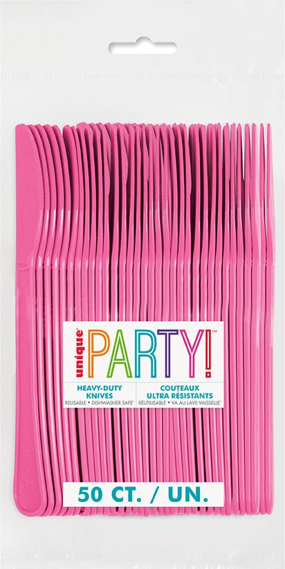 Hot Pink Premium Knives | 50ct