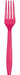 Hot Magenta Plastic Forks 7.5" | 24ct - Zurchers
